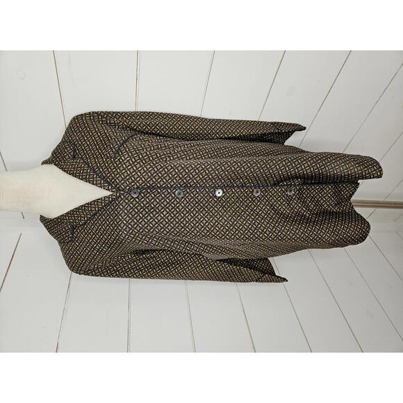 J Crew Collection XS Black & brown silk nightshirt - Picture 1 of 5
